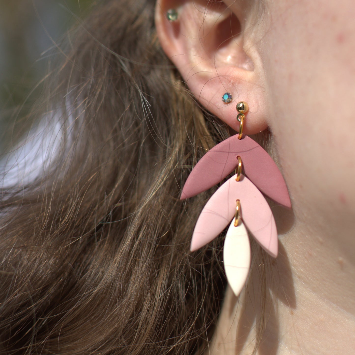 Pink Ombre Leaves