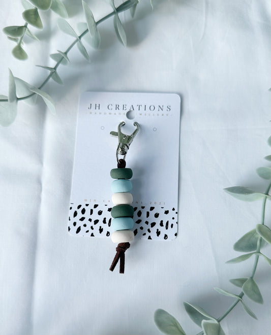 Blue and Green keyring